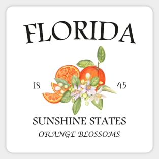 Florida 1845: Sunshine State Since Day One - Orange Blossoms & Endless Summer Sticker
